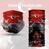 TÜRK YILDIZLARI, DİJİTAL BASKILI BOYUNLUK BANDANA BUFF