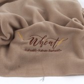 WHEAT LOGO NAKIŞLI POLAR OMUZ ŞALI"