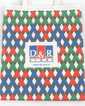 D&R STORE DİJİTAL BASKILI HAM BEZ ÇANTA