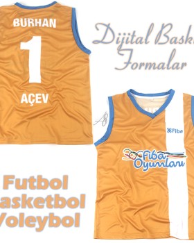 FİBABANK DİJİTAL BASKILI VOLEYBOL FORMASI