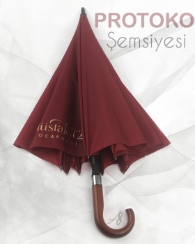 LOGO BASKILI PROTOKOL ŞEMSİYESİ