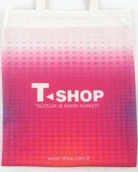 TSHOP DİJİTAL BASKILI HAM BEZ ÇANTA