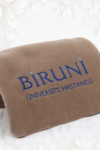 BİRUNİ ÜNİVERSİTE HASTANESİ LOGO NAKIŞLI POLAR ŞAL