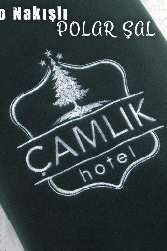 ÇAMLIK HOTEL LOGOLU NAKIŞLI POLAR ŞAL