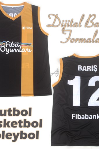 FİBABANK DİJİTAL BASKILI BASKETBOL FORMASI