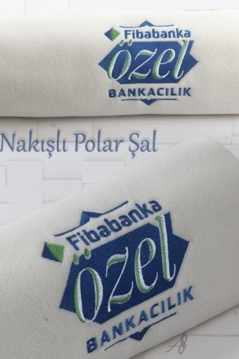 FİBABANK NAKIŞLI POLAR OMUZ ŞALI