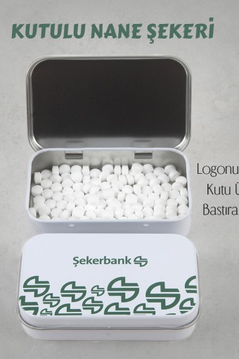 ŞEKERBANK LOGO METAL KUTULU NANE ŞEKERİ