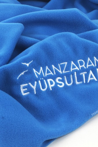 MANZARAM EYÜPSULTAN LOGO NAKIŞLI POLAR OMUZ ŞALI