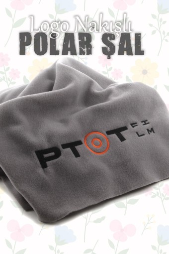 PTOT FİLM LOGO NAKIŞLI POLAR ŞAL