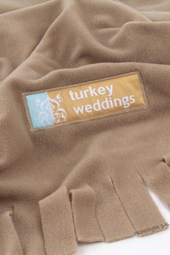 TURKEY WEDDİNGS LOGO NAKIŞLI POLAR OMUZ ŞALI